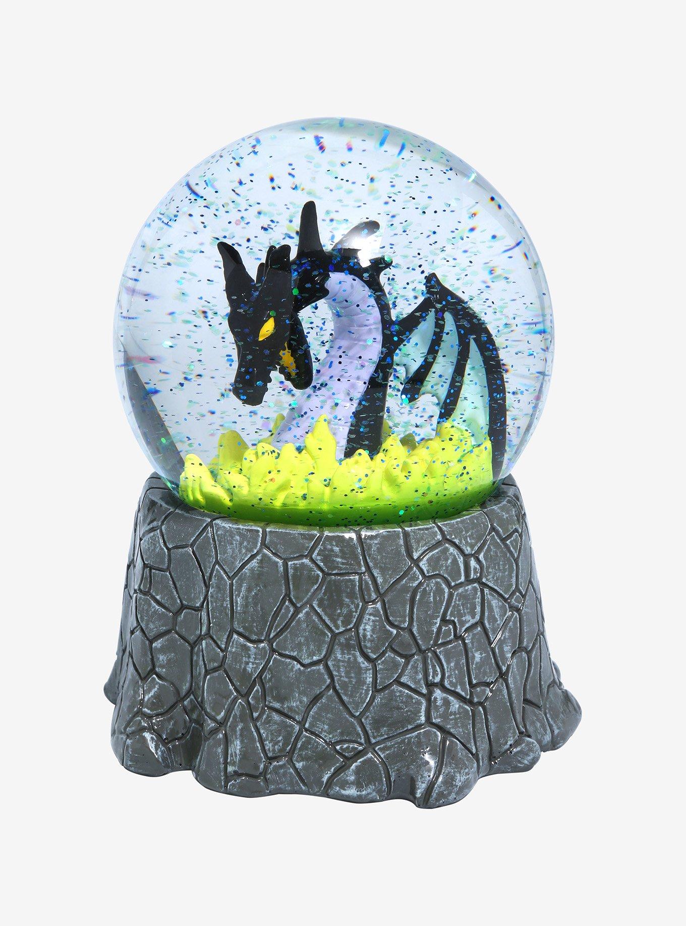 Disney Sleeping Beauty Dragon Maleficent Snow Globe, , hi-res