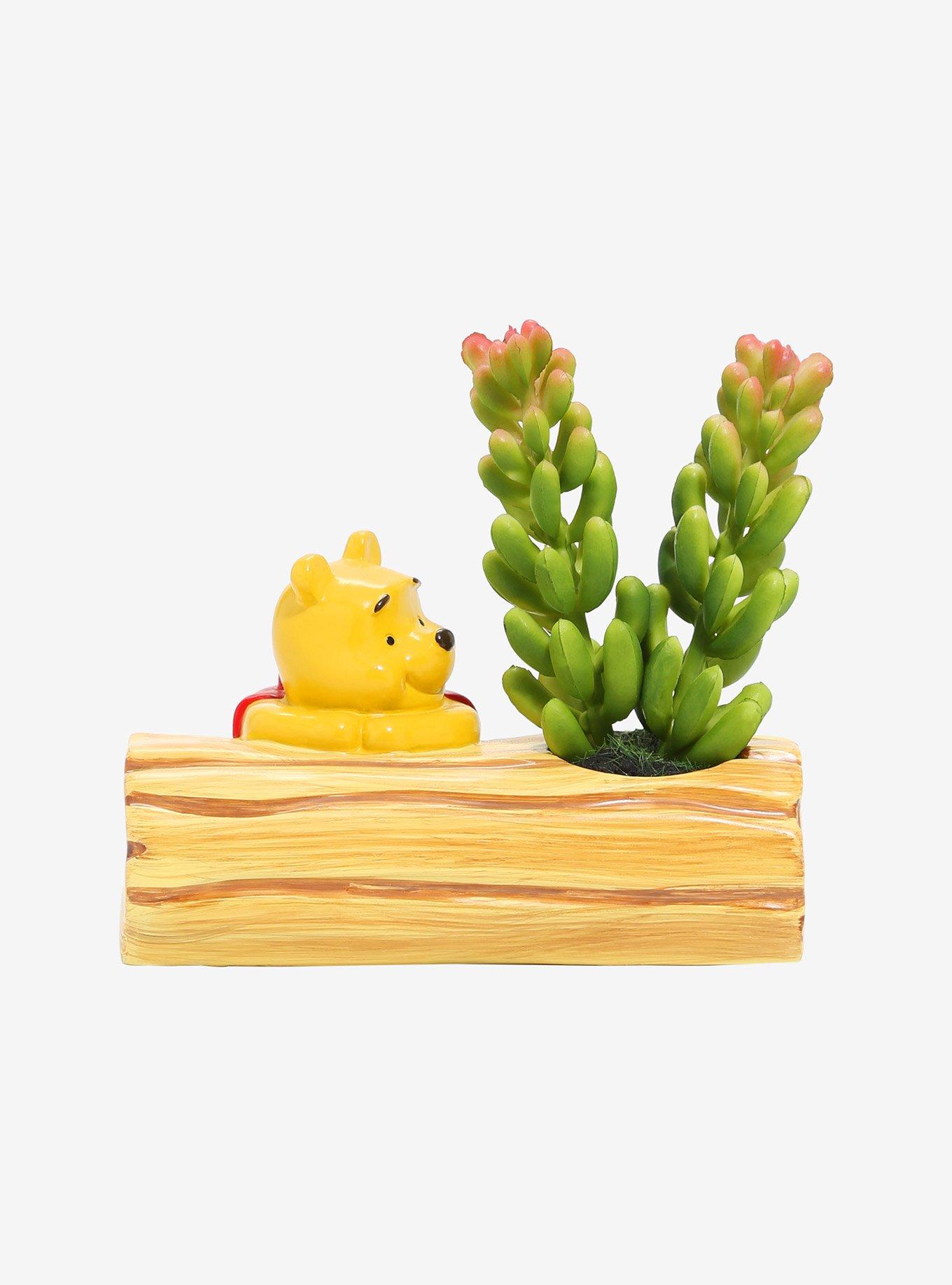 Disney Winnie the Pooh Log Faux Succulent Planter, , hi-res