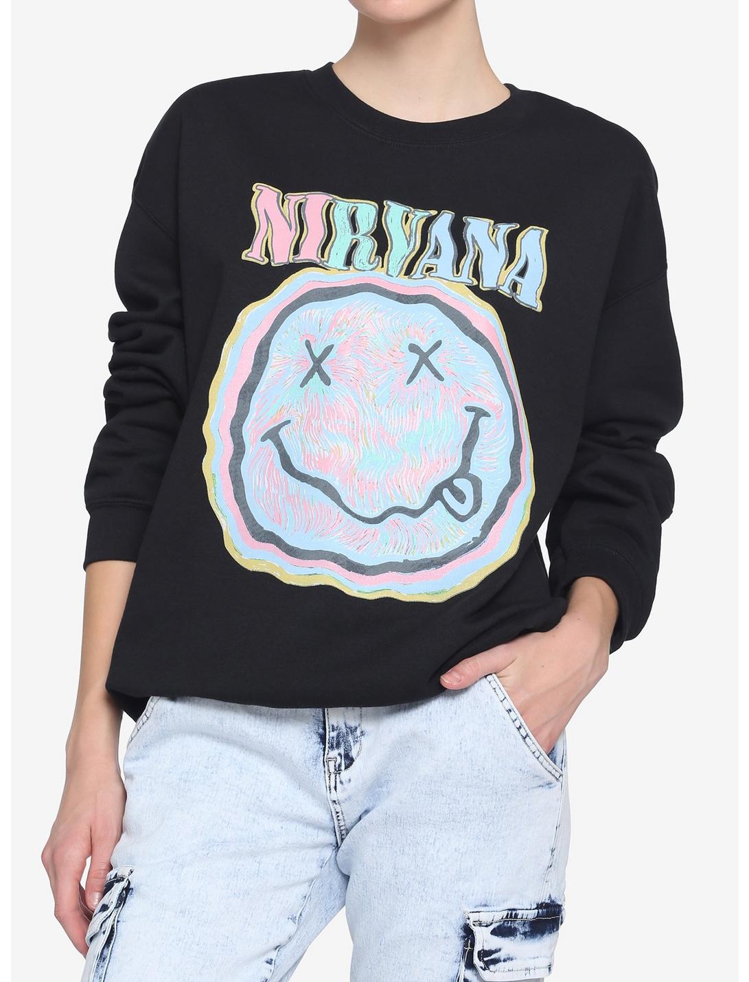 Nirvana Hall Of Fame Girls Sweatshirt, BLACK, hi-res