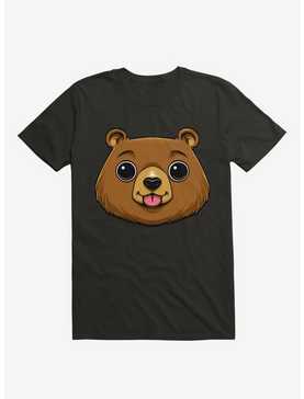 Bear Face Black T-Shirt, , hi-res