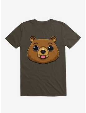 Bear Face Brown T-Shirt, , hi-res