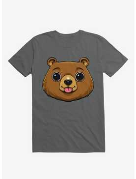 Bear Face Charcoal Grey T-Shirt, , hi-res