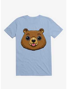 Bear Face Light Blue T-Shirt, , hi-res