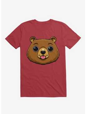 Bear Face Red T-Shirt, , hi-res