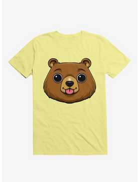 Bear Face Corn Silk Yellow T-Shirt, , hi-res