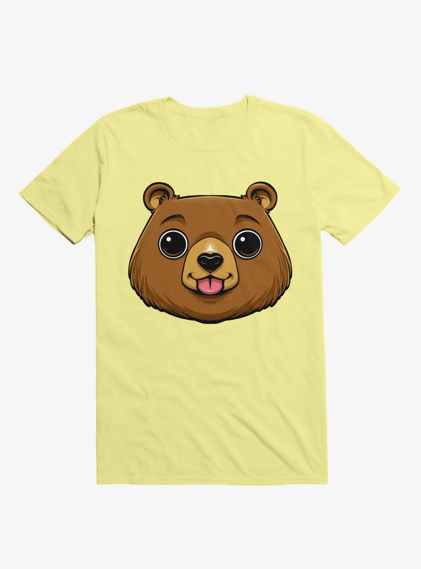 Bear Face Corn Silk Yellow T-Shirt, , hi-res