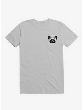Dog Minimalist Pictogram Ice Grey T-Shirt, , hi-res