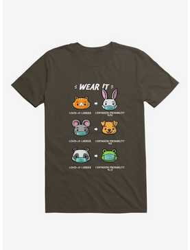 How To Wear A Face Mask Cute Animals T-Shirt, , hi-res