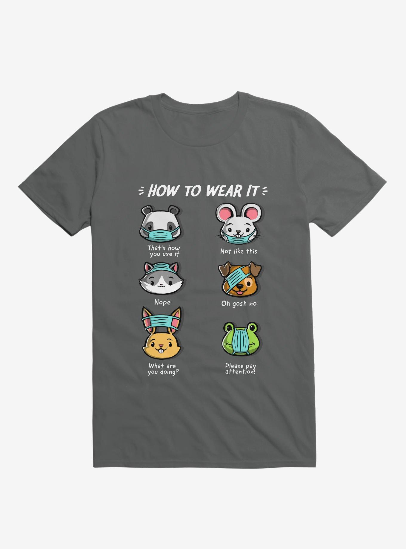 How Not To Wear A Face Mask Cute Animals T-Shirt, , hi-res