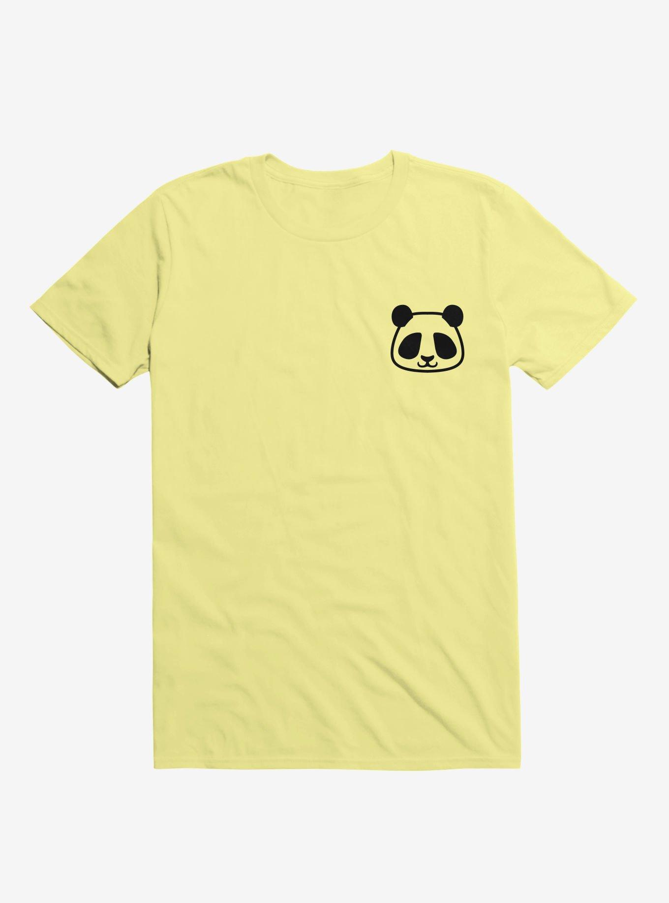Panda Black And White Minimalist Pictogram T-Shirt