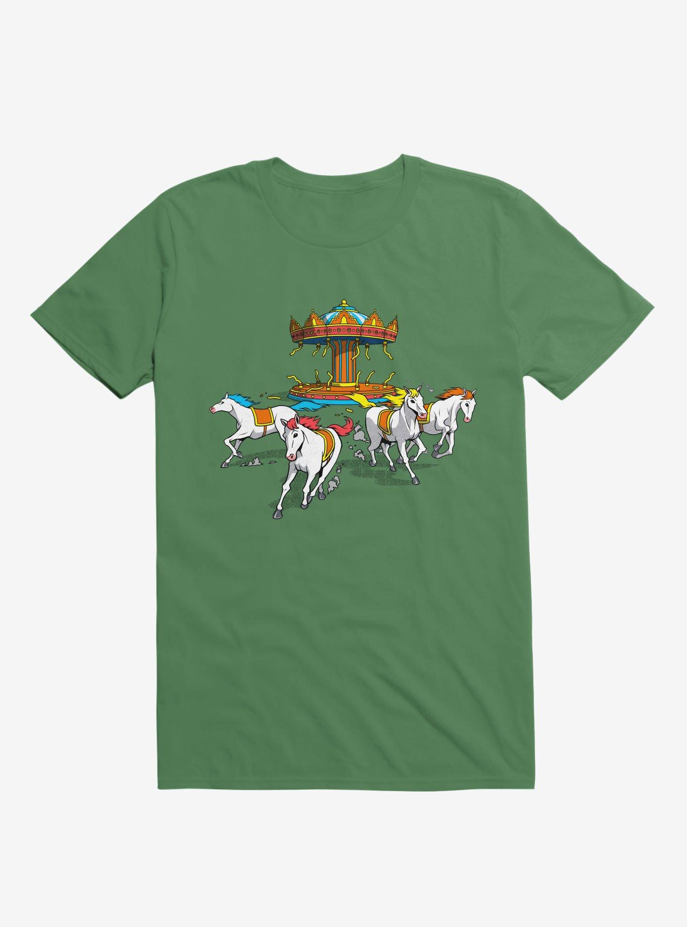 Wild Horses T-Shirt, KELLY GREEN, hi-res