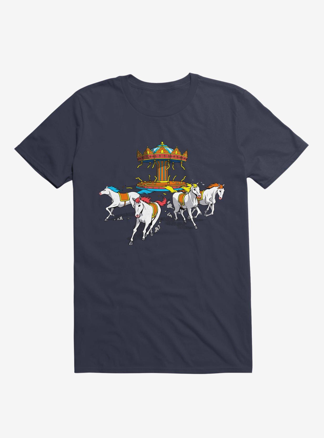 Wild Horses T-Shirt, NAVY, hi-res