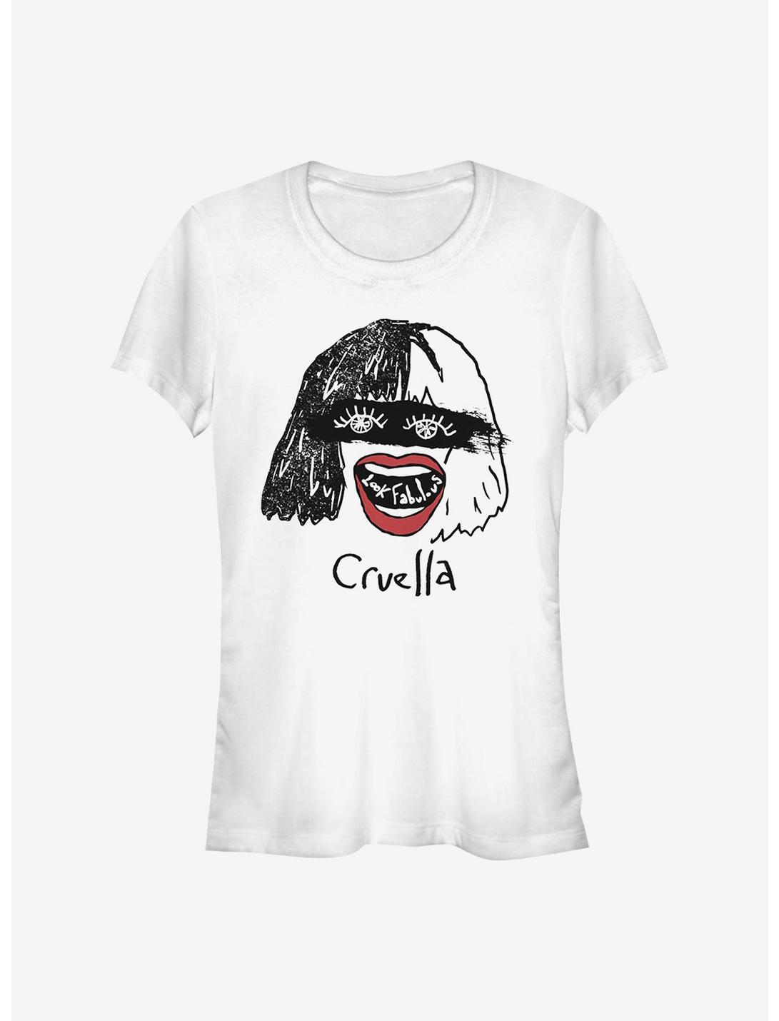 Disney Cruella Look Fabulous Girls T-Shirt, WHITE, hi-res