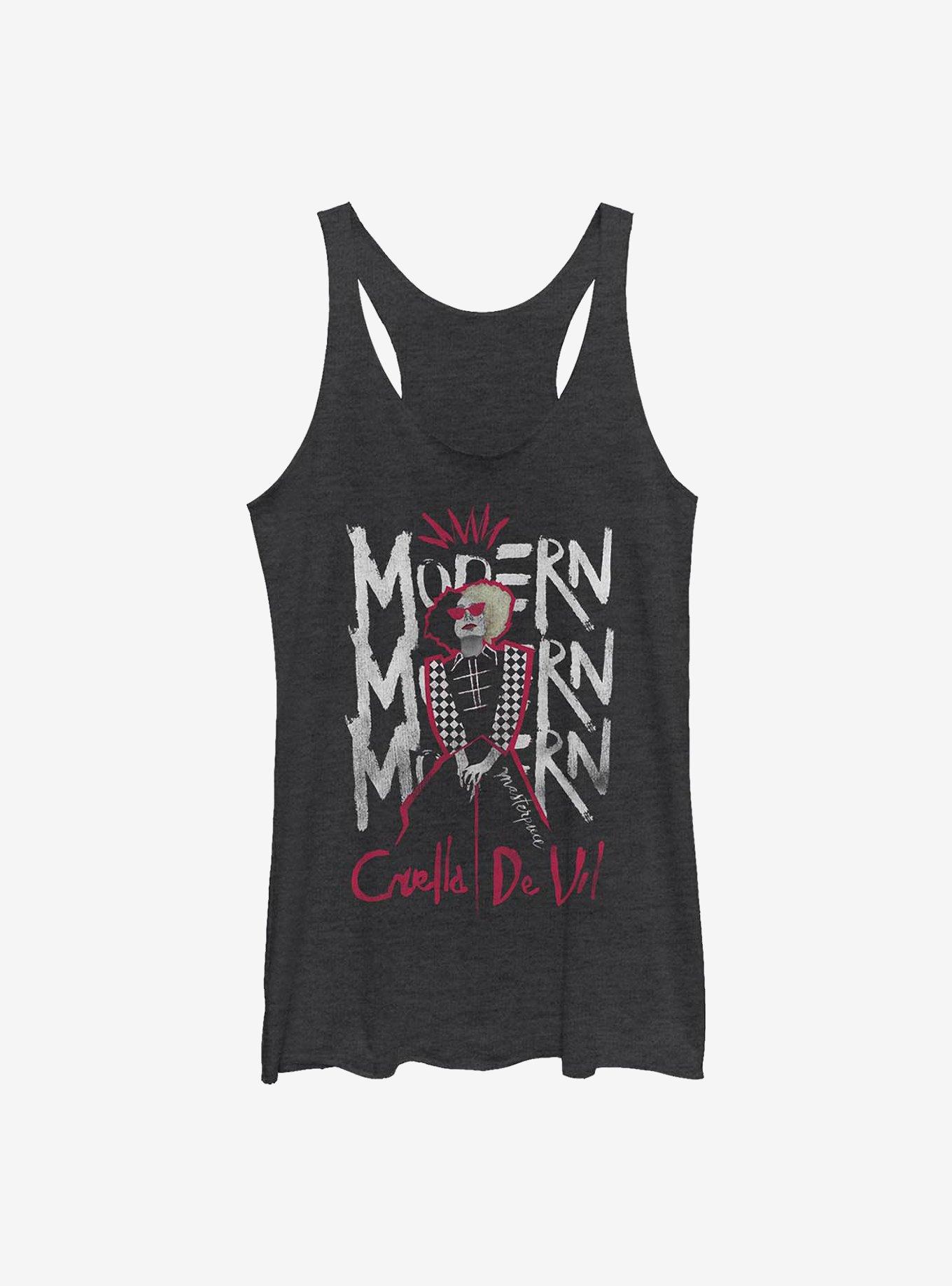 Disney Cruella Modern Masterpiece Girls Tank, BLK HTR, hi-res