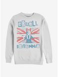 Disney Cruella Cruell Britannia Crew Sweatshirt, WHITE, hi-res