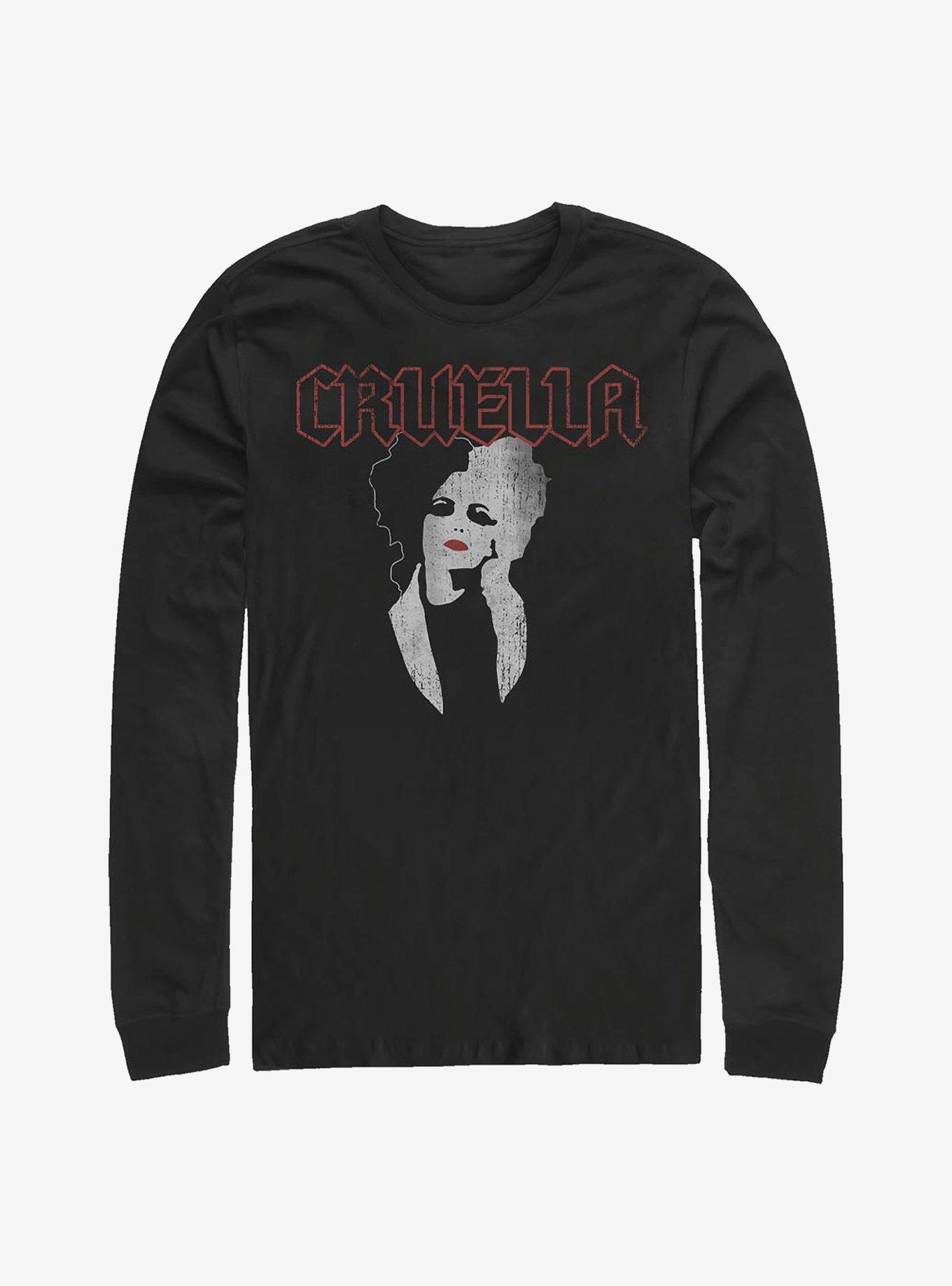Disney Cruella Rock Long-Sleeve T-Shirt, BLACK, hi-res