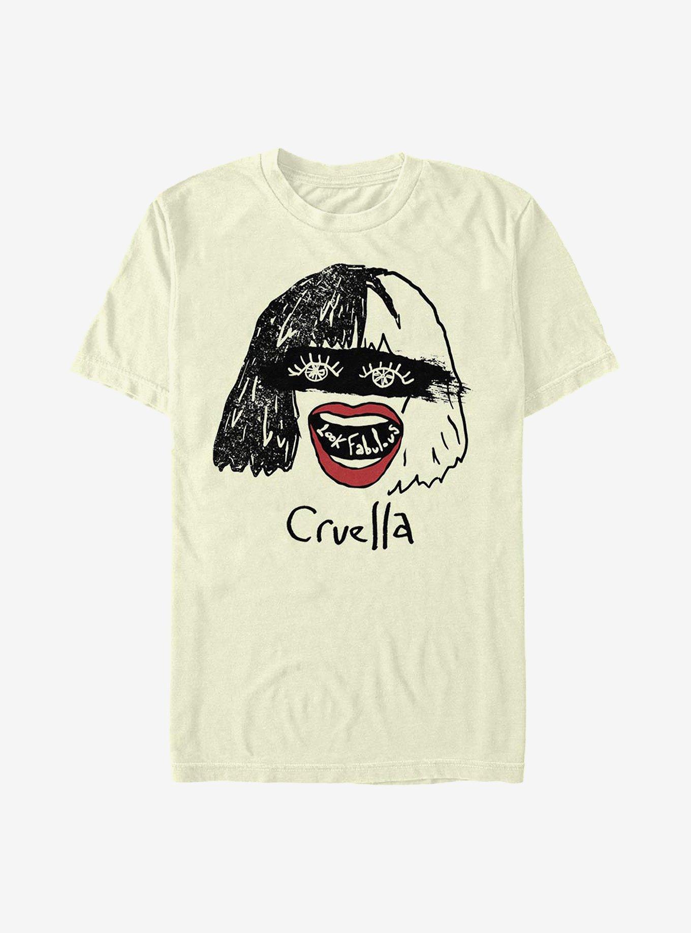 Disney Cruella Look Fabulous T-Shirt, NATURAL, hi-res