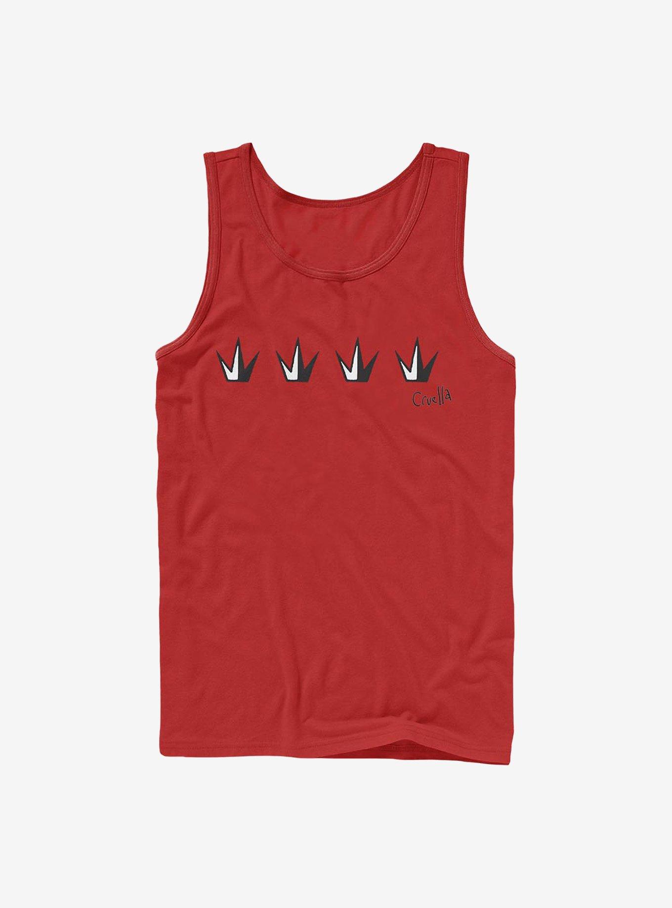 Disney Cruella Crowns Tank, RED, hi-res