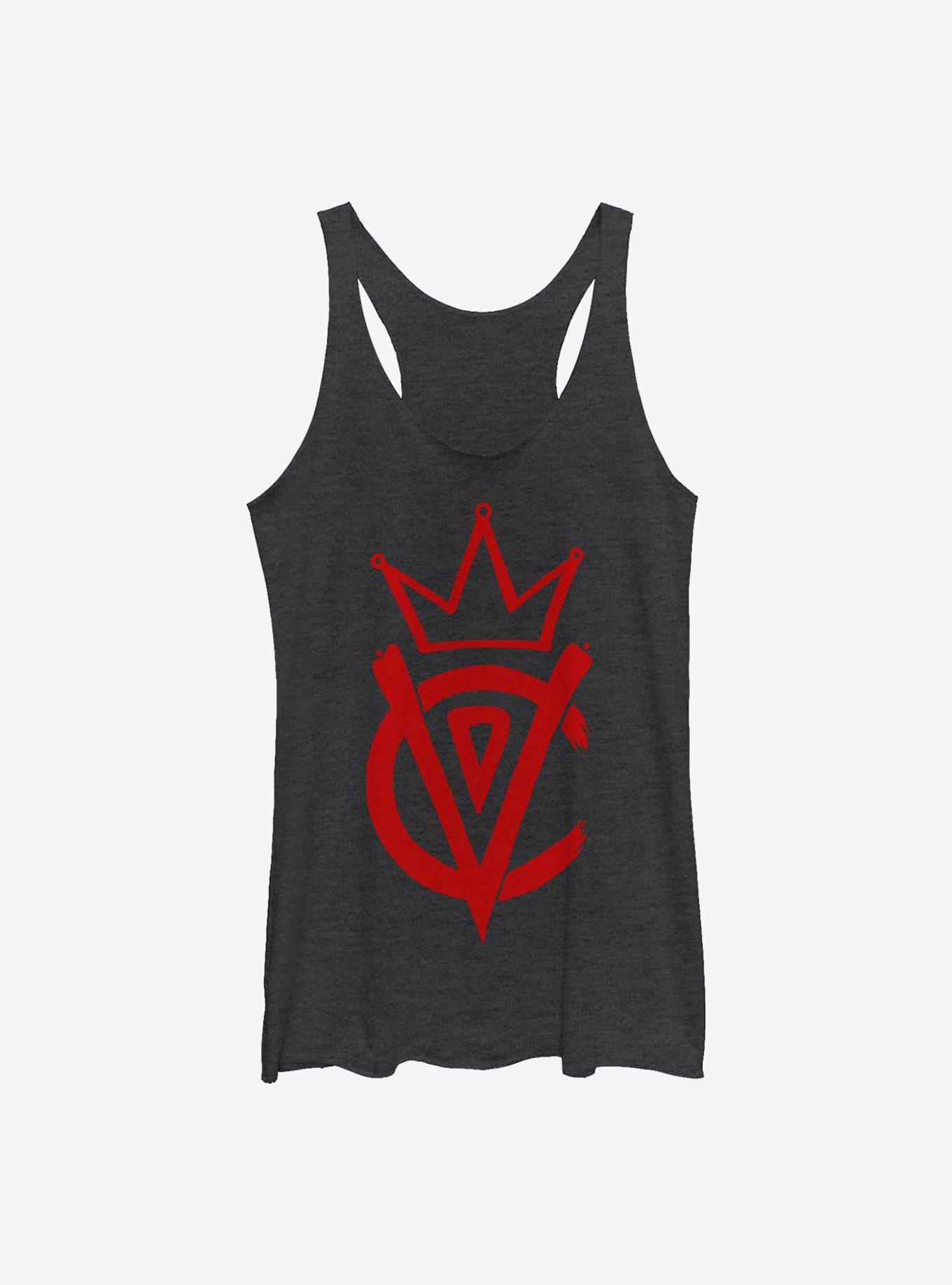 Disney Cruella Crown Emblem Girls Tank, BLK HTR, hi-res