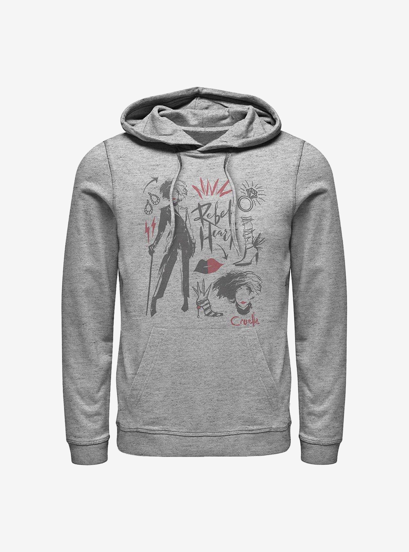 Disney Cruella Fashion Sketches Hoodie, , hi-res