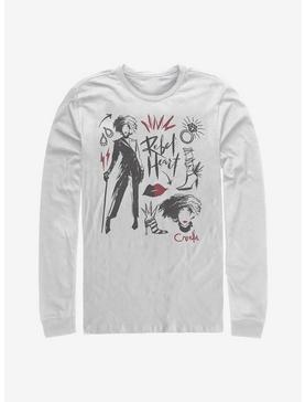 Disney Cruella Fashion Sketches Long-Sleeve T-Shirt, , hi-res