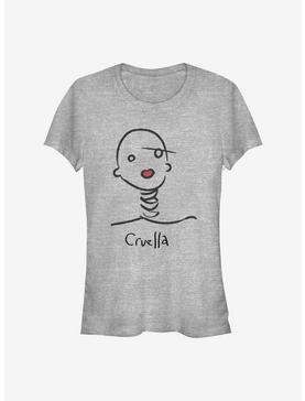 Disney Cruella Doodle Girls T-Shirt, ATH HTR, hi-res