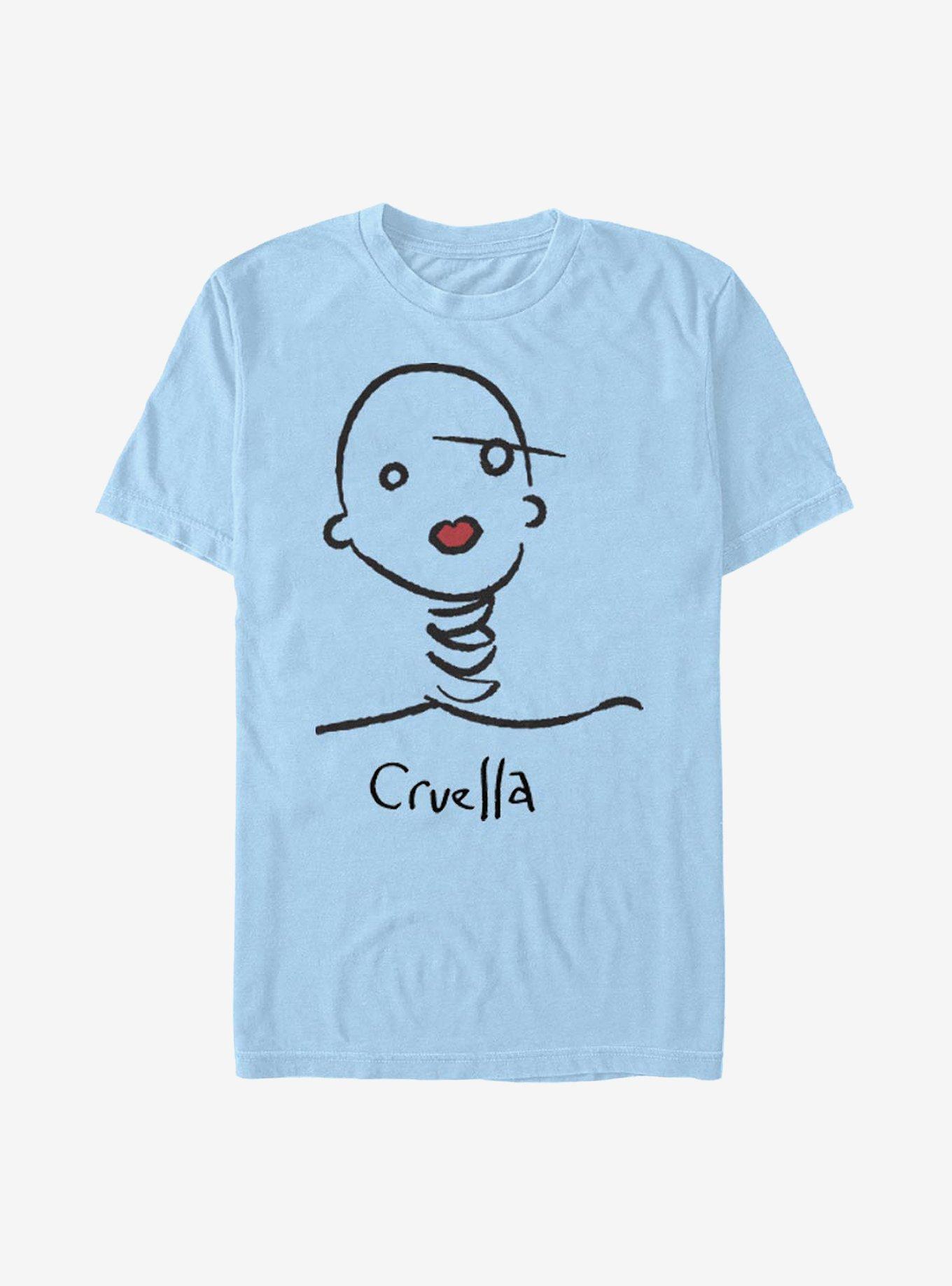 Disney Cruella Doodle T-Shirt, LT BLUE, hi-res