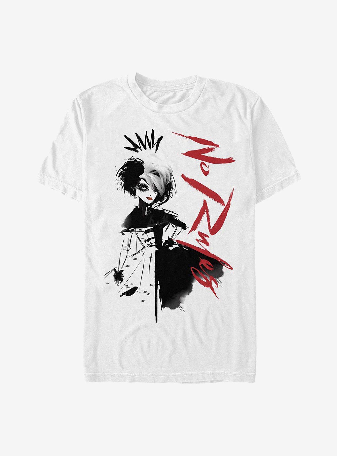 Disney Cruella No Rules Art T-Shirt, WHITE, hi-res