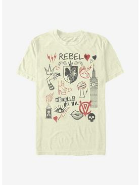 Disney Cruella Rebel Queen Doodles T-Shirt, , hi-res