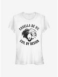 Disney Cruella Evil By Design Girls T-Shirt, WHITE, hi-res