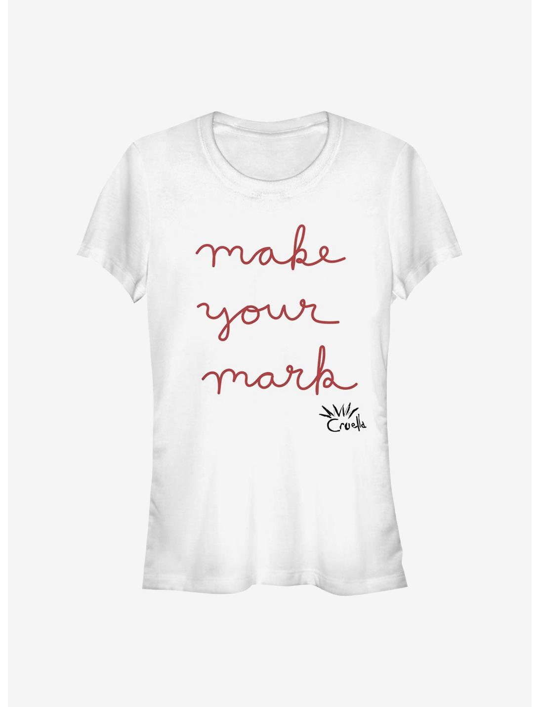 Disney Cruella Make Your Mark Girls T-Shirt, WHITE, hi-res