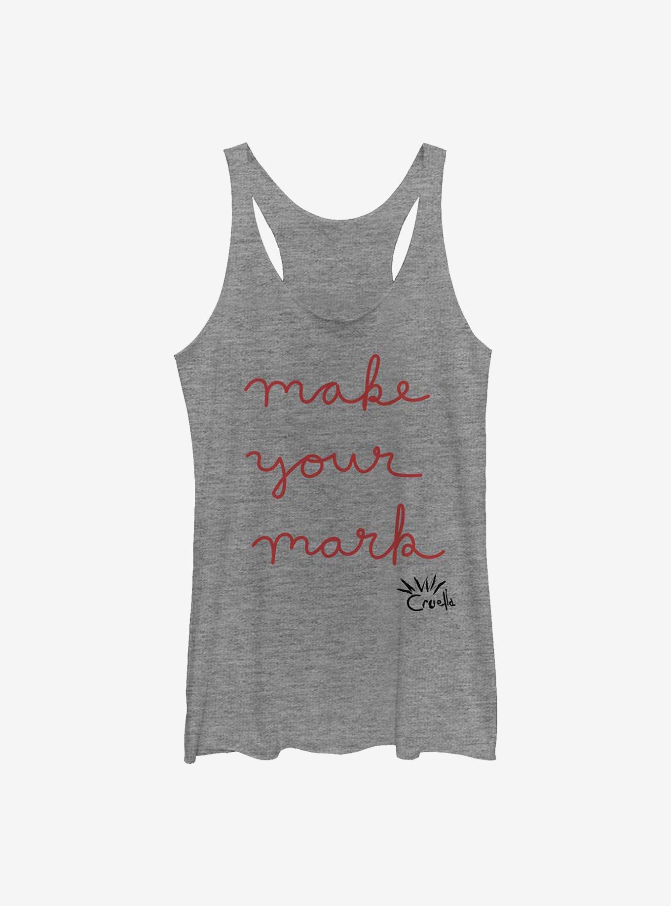 Disney Cruella Make Your Mark Girls Tank, GRAY HTR, hi-res