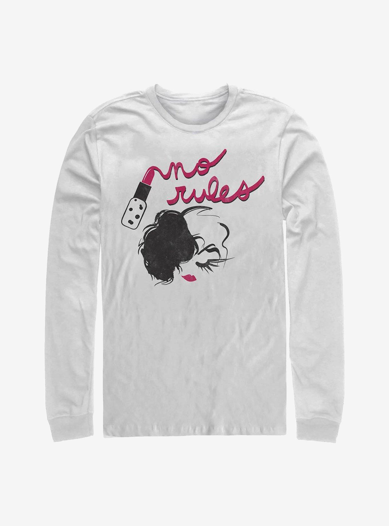 Disney Cruella No Rules Lipstick Long-Sleeve T-Shirt