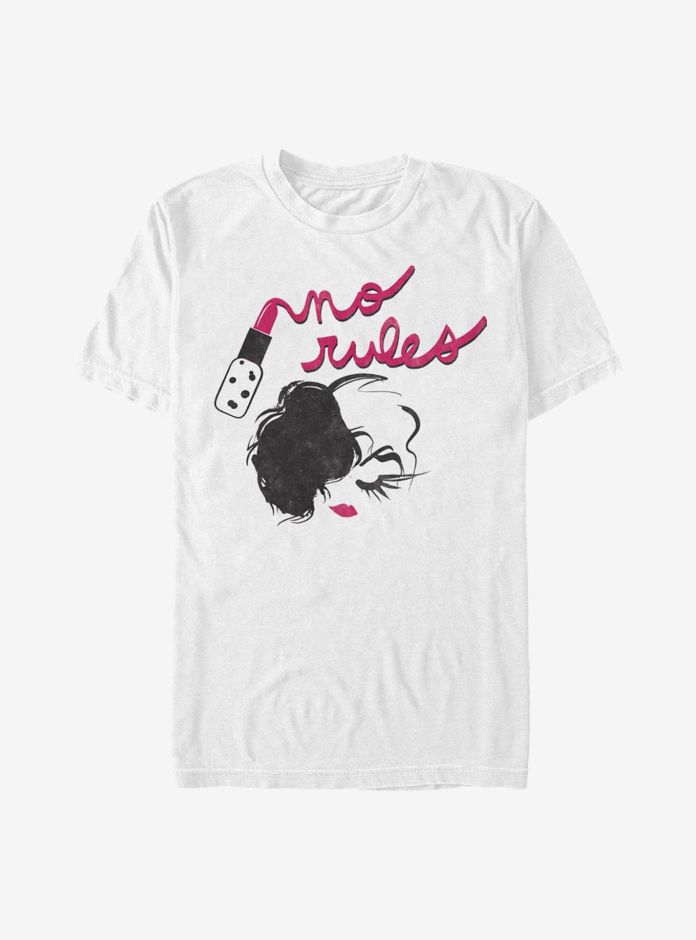 Disney Cruella No Rules In Lipstick T-Shirt, , hi-res