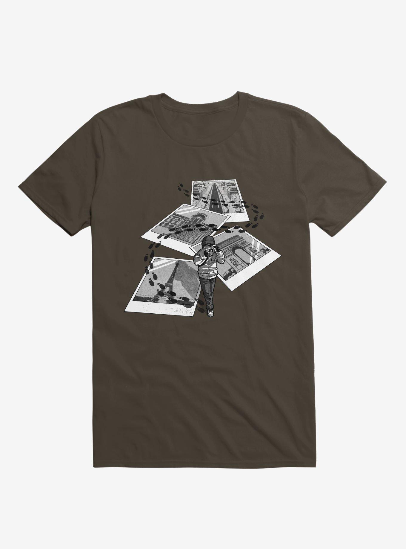 I Love Paris Tourist T-Shirt, BROWN, hi-res