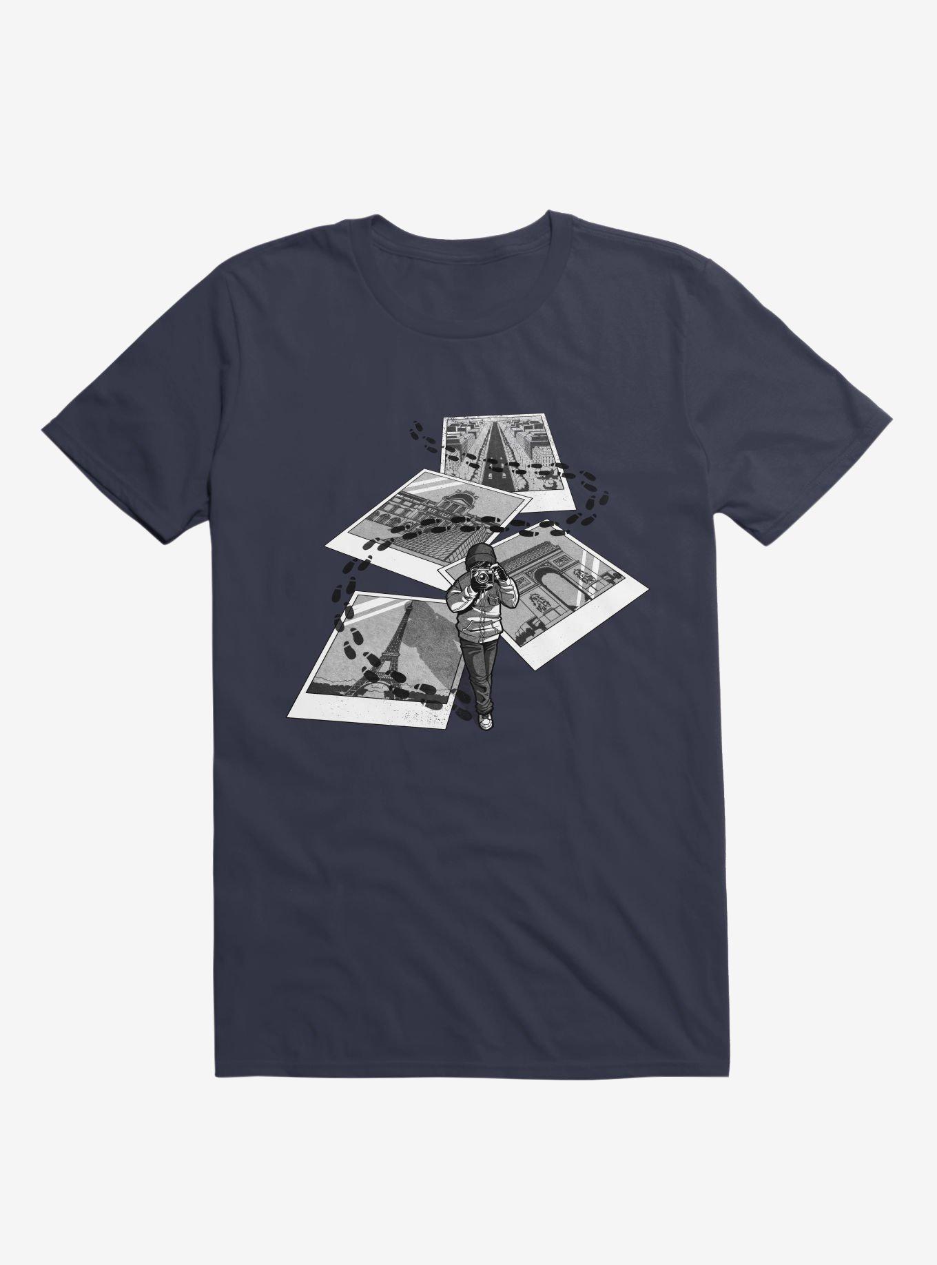 I Love Paris Tourist T-Shirt, NAVY, hi-res