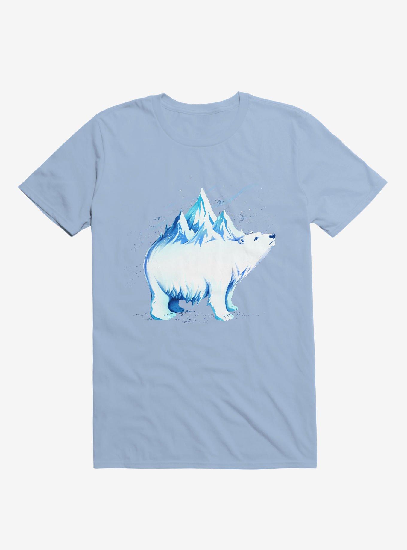 Icebearg Polar Bear T-Shirt, LIGHT BLUE, hi-res