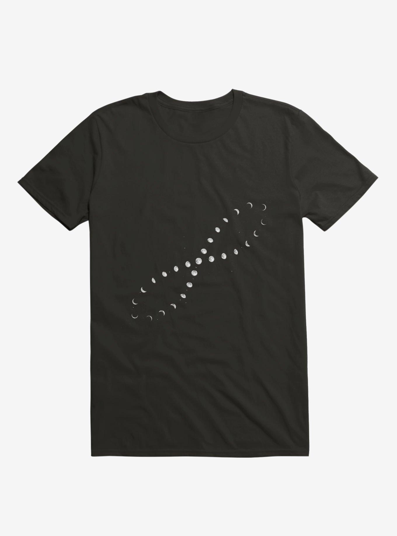 Infinite Moon Phase T-Shirt, BLACK, hi-res