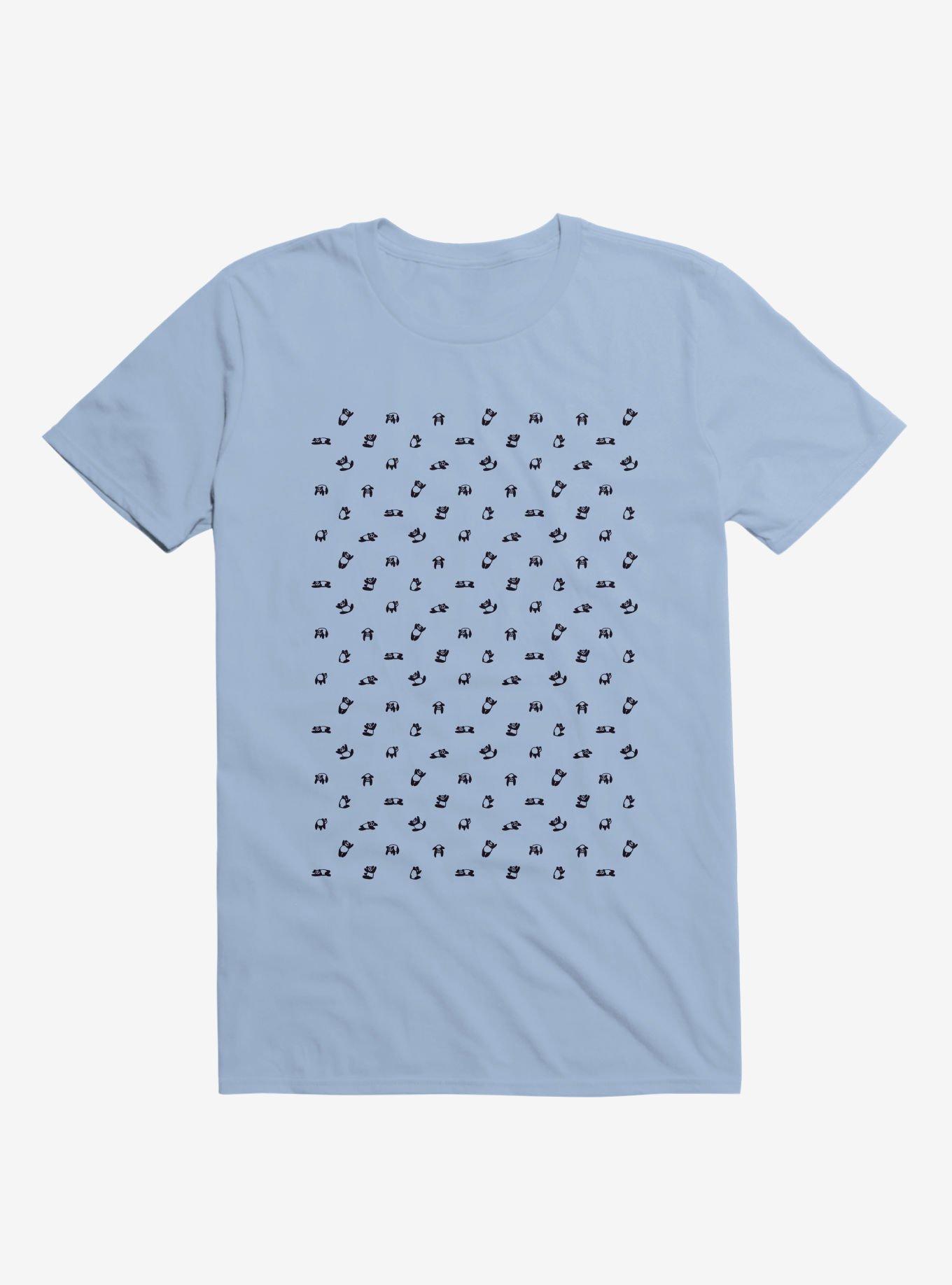 Yoga Panda T-Shirt, LIGHT BLUE, hi-res