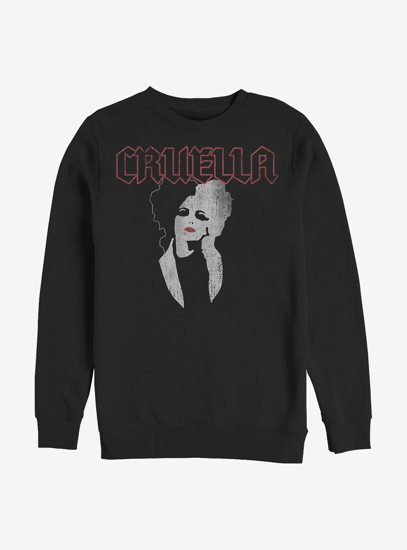 Disney Cruella Rock Style Sweatshirt, BLACK, hi-res
