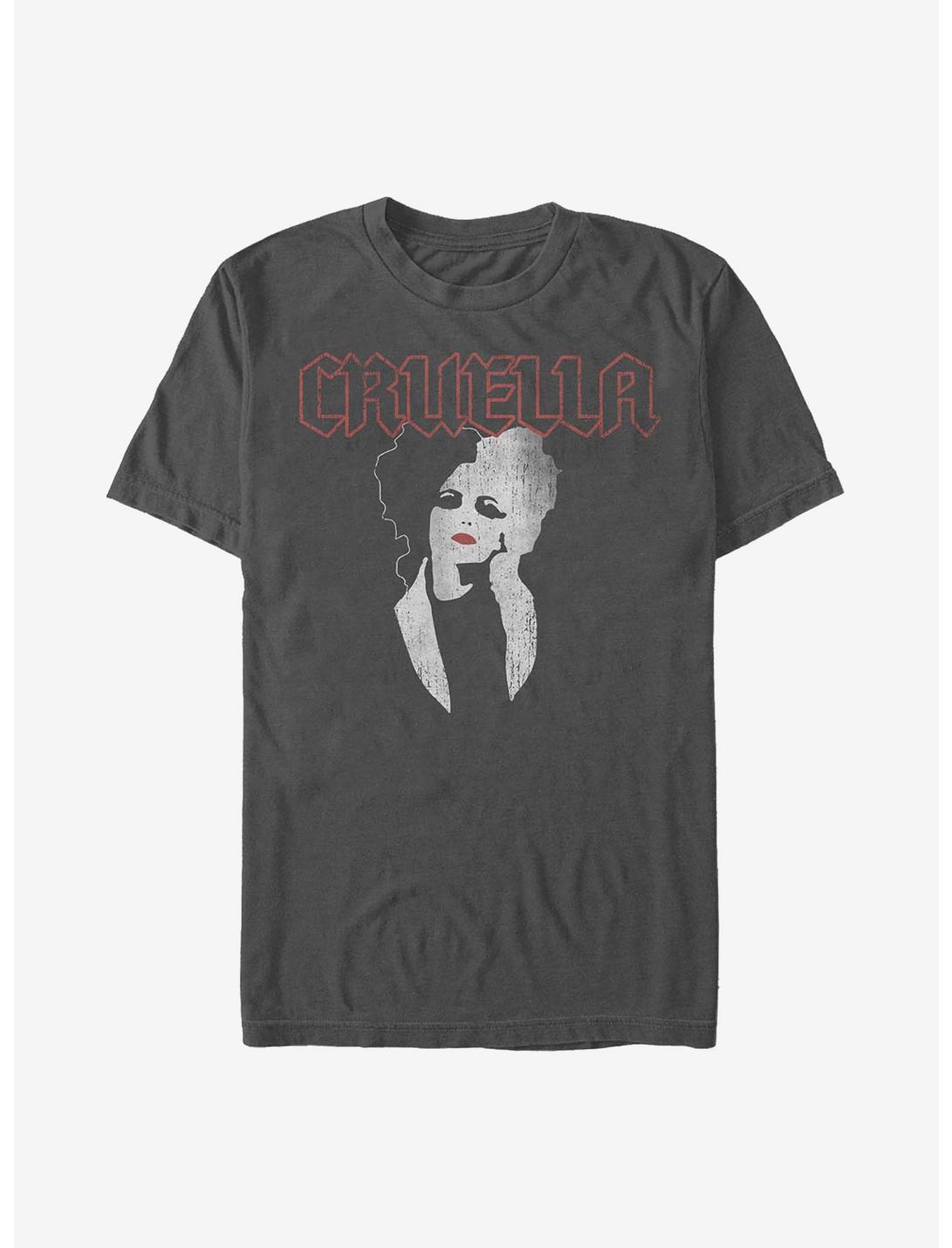 Disney Cruella Rock Style T-Shirt, CHARCOAL, hi-res