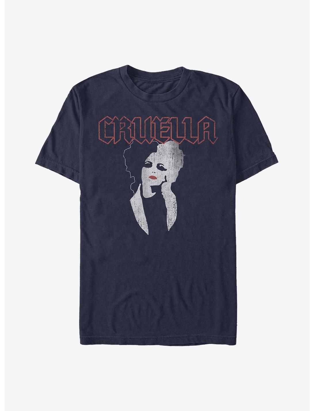 Disney Cruella Rock Style T-Shirt, NAVY, hi-res