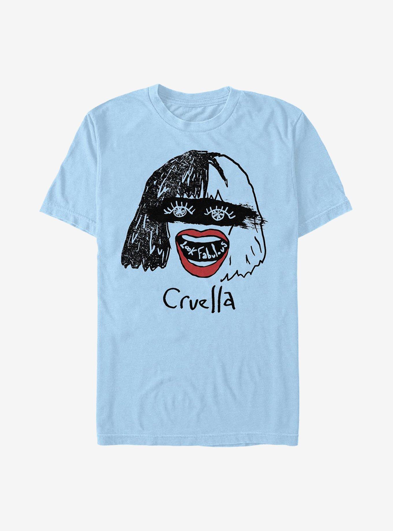 Disney Cruella Look Fabulous Drawing T-Shirt, , hi-res