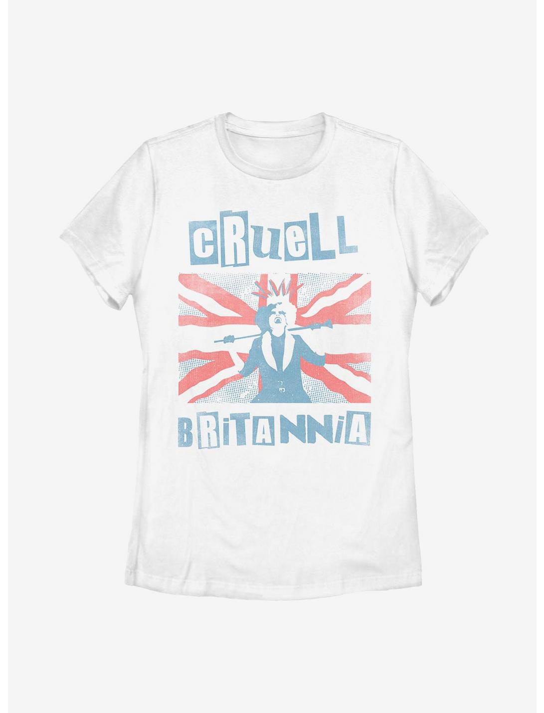 Disney Cruella Britannia Womens T-Shirt, WHITE, hi-res