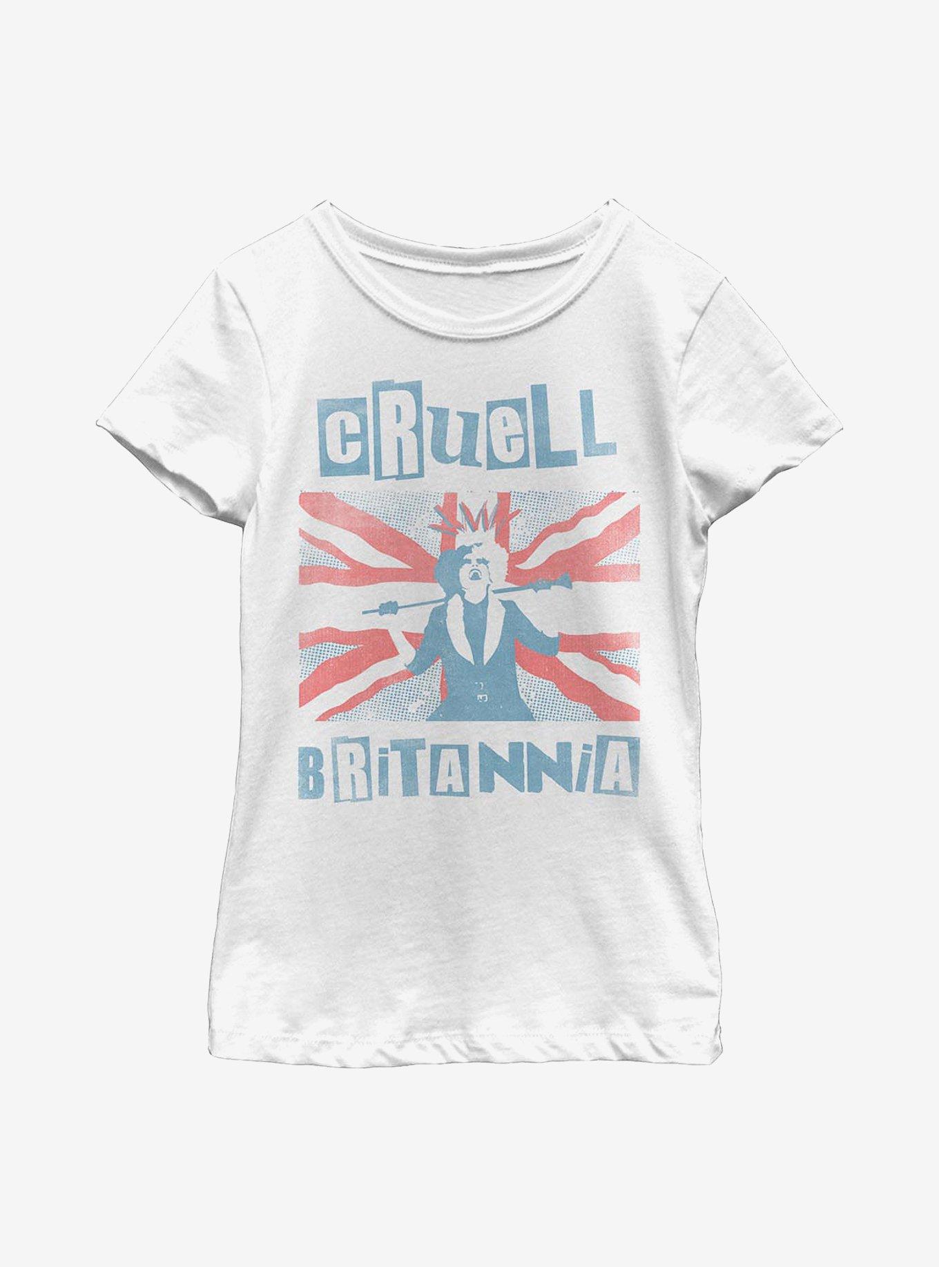 Disney Cruella Britannia Youth Girls T-Shirt, , hi-res