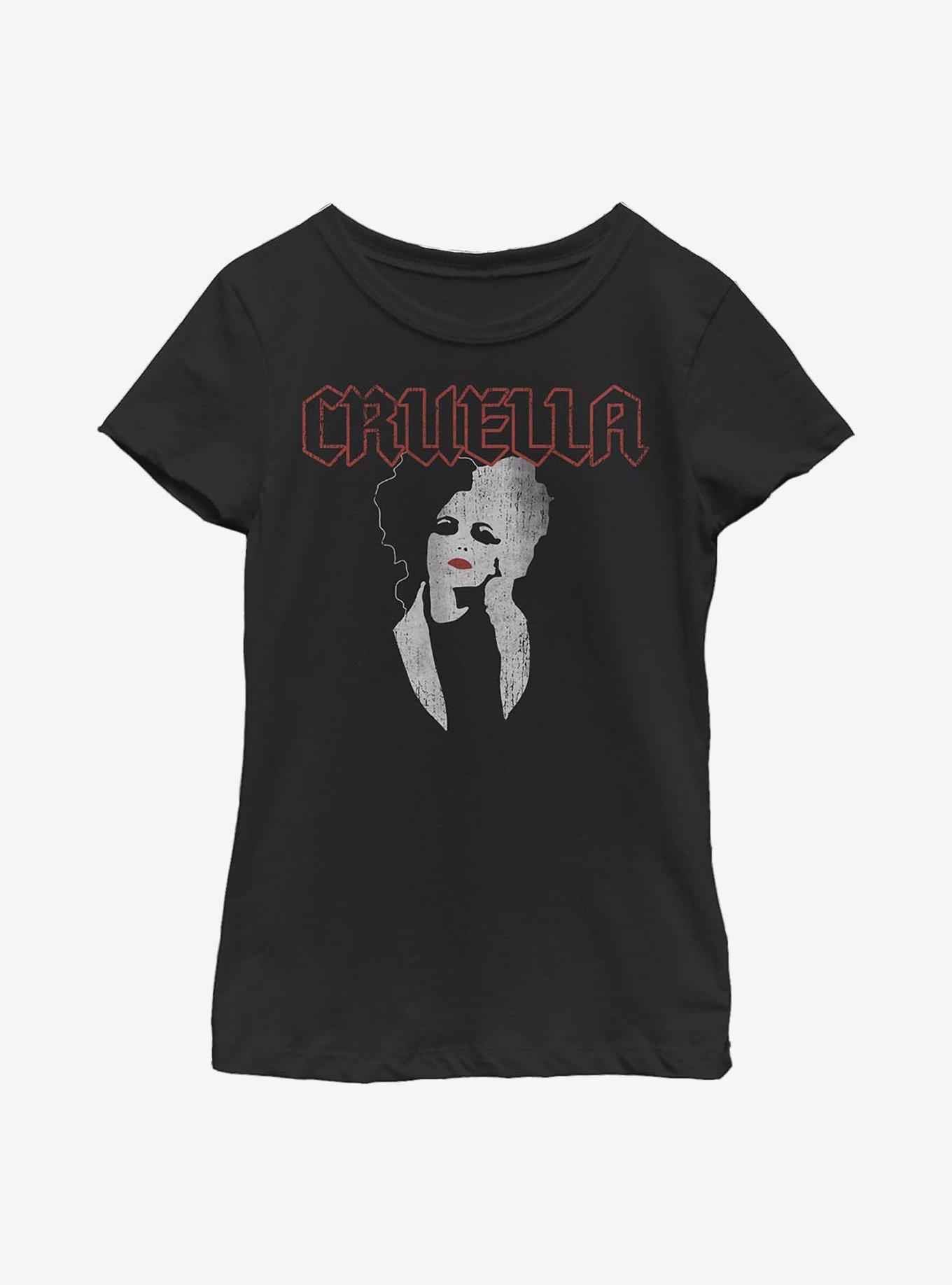 Disney Cruella Rock Style Youth Girls T-Shirt, , hi-res