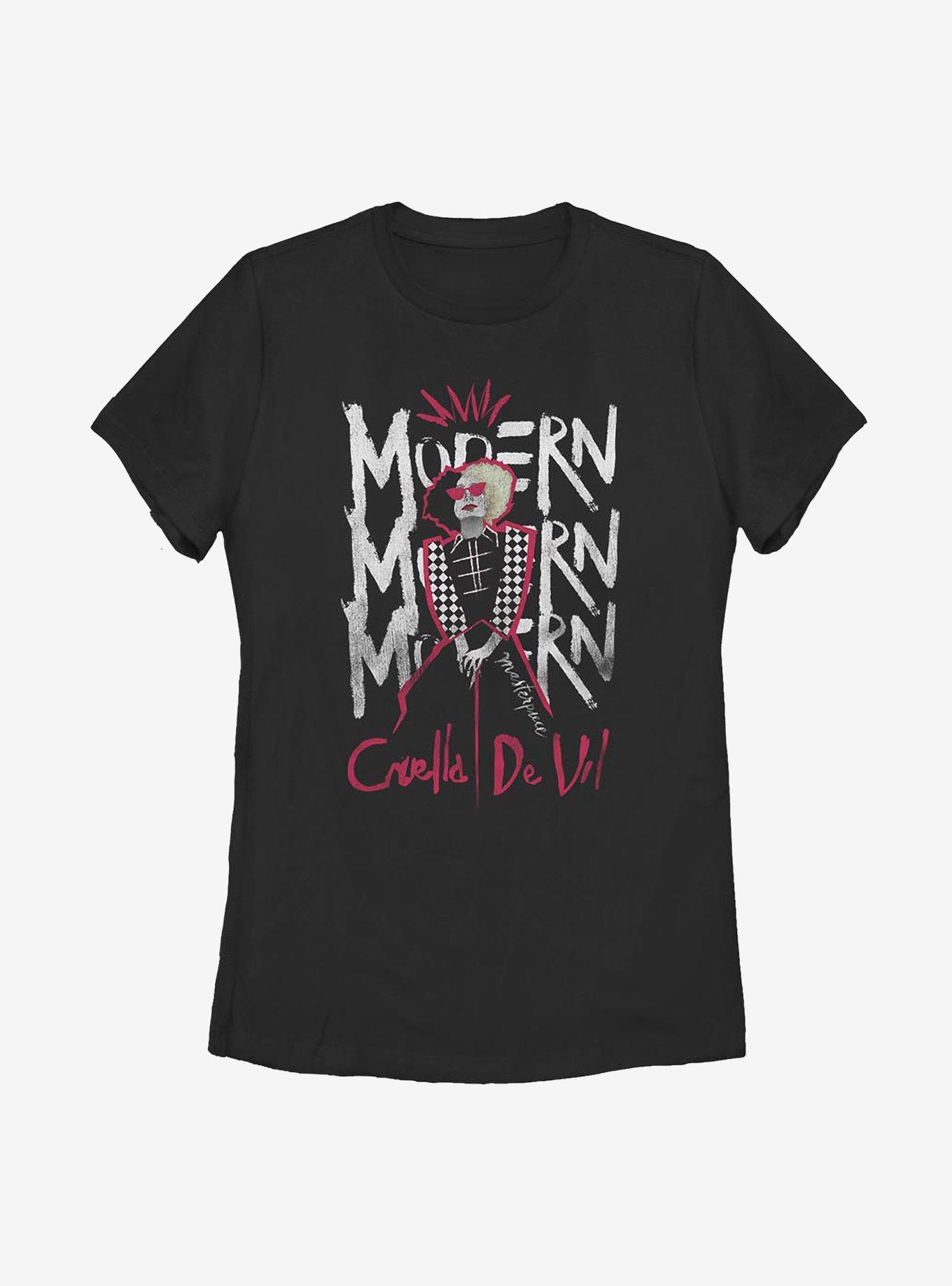 Disney Cruella Modern Masterpiece Womens T-Shirt, BLACK, hi-res