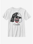 Disney Cruella Look Fabulous Drawing Youth T-Shirt, WHITE, hi-res