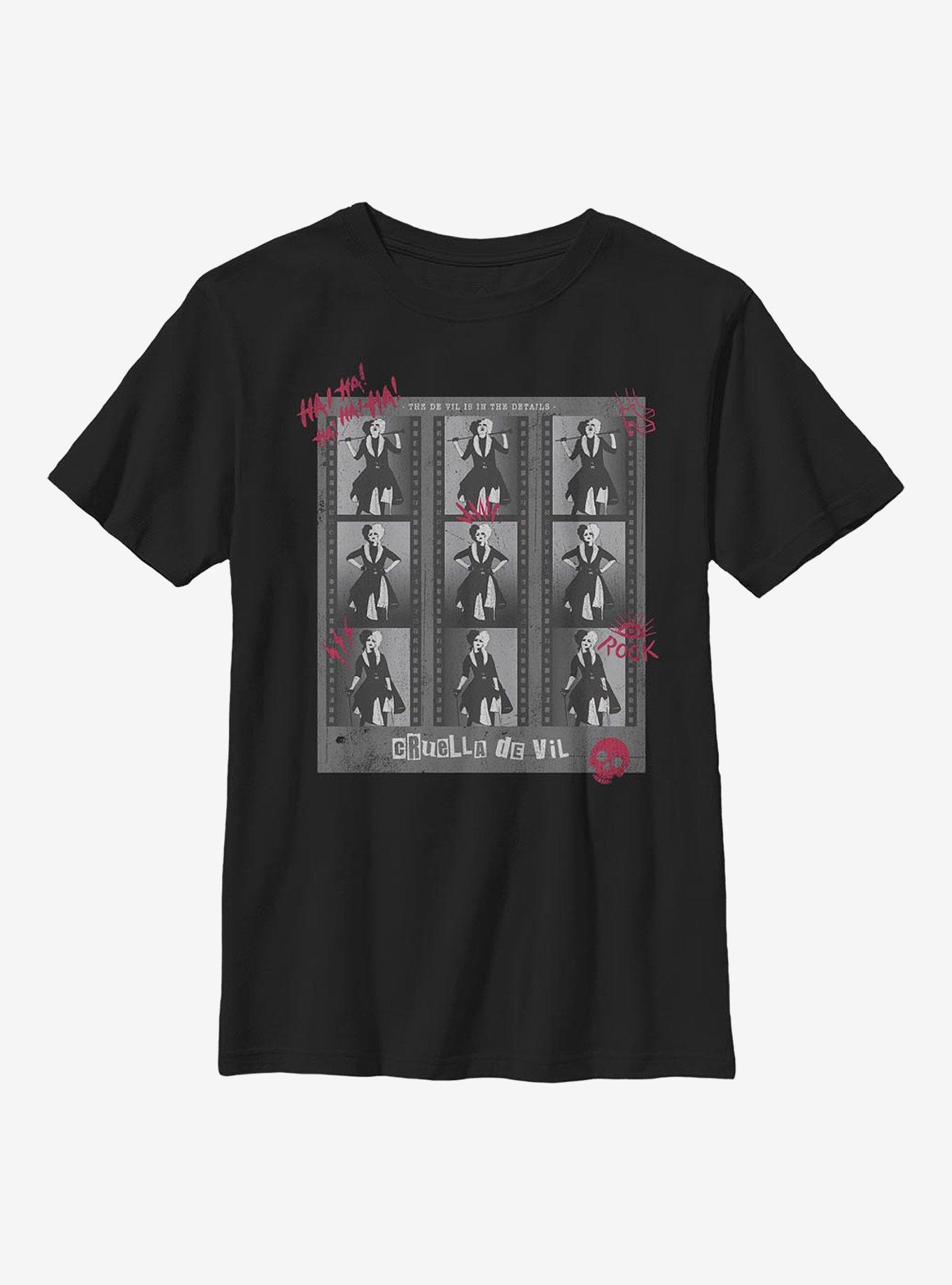 Disney Cruella Negatives Youth T-Shirt, , hi-res