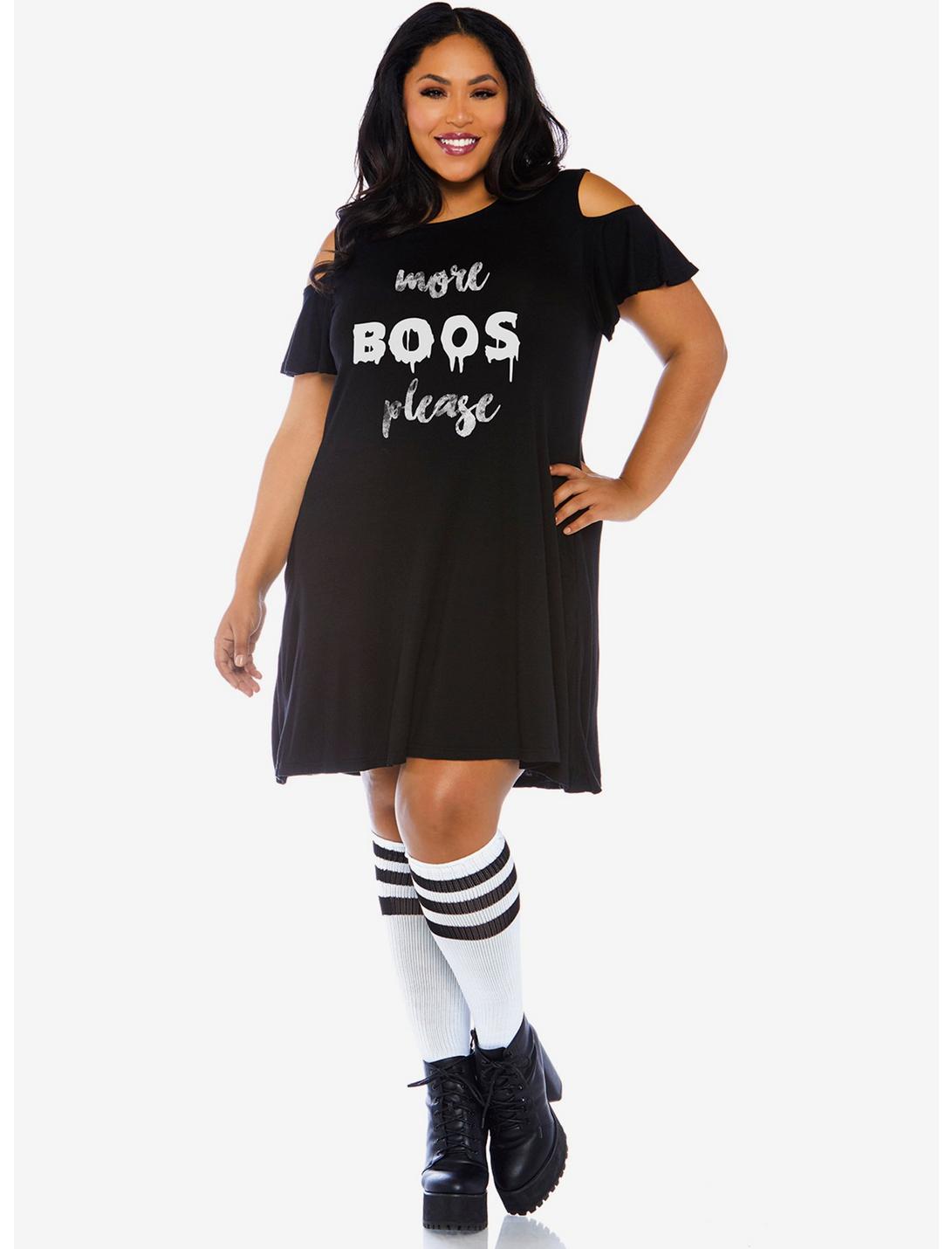 More Boos Dress Plus Size, BLACK, hi-res